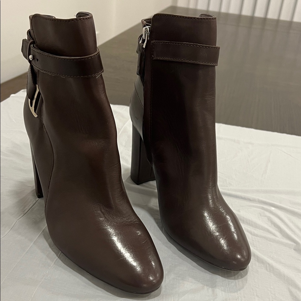 Lauren Ralph Lauren Dark Brown Heeled Boots